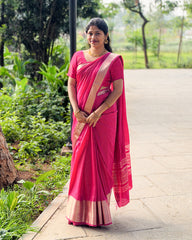 SC6913 - CREPE CHECKED SAREE