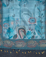 SC5541(6) - EMBROIDERY SAREE WITH FOIL WORK