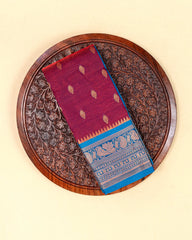SC3091 - Satin Saree With Copper Butta