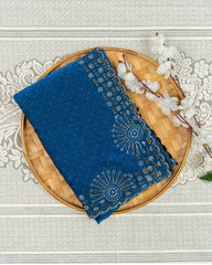 SC3822-Fendy Saree with Jarjoshi work