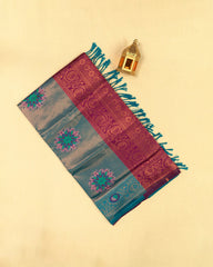 SC2862 - Tissue With Meena Body And Copper Border