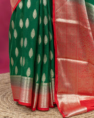 SC2806 - Mysore Silk Saree with Almond Zari