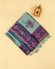 SC2860 - Top Dyed Saree With Copper Zari And Meena Butta