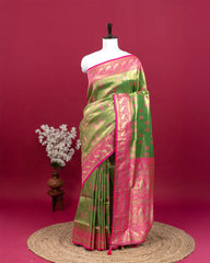 SC3133 - Dharmavaram Pattu With Elegant Body Meena