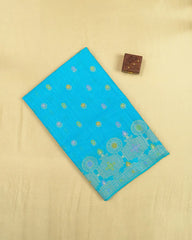 SC5291 - Cotton Brasso Saree With Meena Butta All Over Body