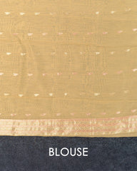SC3018 - Linen Copper And Silver Butta With Stone
