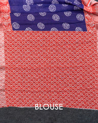 SC4350 - Linen With Bandhini Print And Border Stone