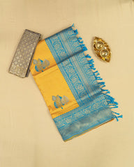 SC3563 - TISSUE SAREE WITH SEPERATE WORK BLOUSE