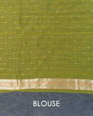 SC3018 - Linen Copper And Silver Butta With Stone