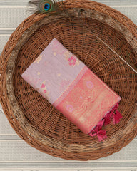 SC2876 - Linen Cotton With Meena Butta