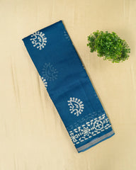 SC1519 - Tussar Silk Saree With Bandhani Print