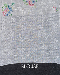 SC3971 - Linen Digital Print With Full Embroidery