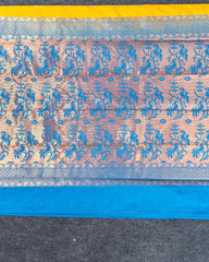 SC3091 - Satin Saree With Copper Butta