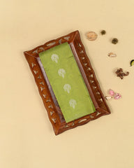 SC4038 - Litchi Silk With Embose And Zari Work