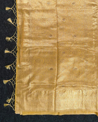 SC3259 - COTTON BRASSO WITH ZARI BUTTA AND COPPER STONE