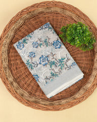 SC3947 - Linen Digital Print With Embroidery All Over Body