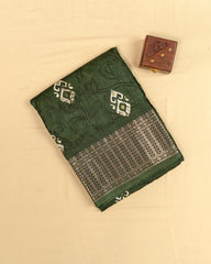 SC4026 - Dola Self Embroidery All Over With Bandhini Print