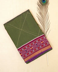 SC5779 - COTTON SAREE KATTAN WORK WITH POCHAMPALLI BORDER