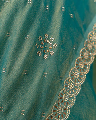 SC3567 - Shimmer With Heavy Stone Saree