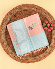SC2841 - Tissue Silver Zari Meena Butta
