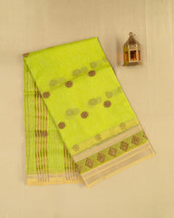 SC3408 - LINEN COTTON WITH COPPER BUTTA AND COPPER STONE