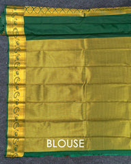 SC3473 - Silk Saree With Contrast Border And Zari Lines