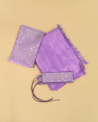 SC3369 - Satin With Blouse Work And Belt