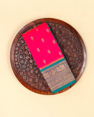 SC3091 - Satin Saree With Copper Butta