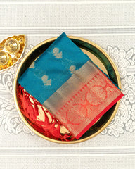 SC3492 - Tussar Shimmeer With Gold Butta