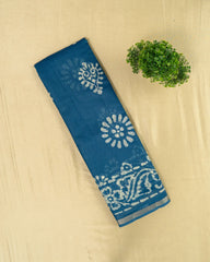 SC1519 - Tussar Silk Saree With Bandhani Print