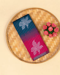 SC4402 - Litchi Silk With Zari Lines Along Body