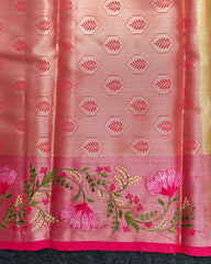 SC4795 -  GOLD TISSUE SAREE WITH ZARI BODY AND PREMIUM BORDER WORK