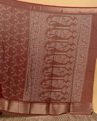 SC4031 - Dola Saree With Black Print