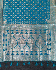 SC5462 - Satin Saree with Gold Butta