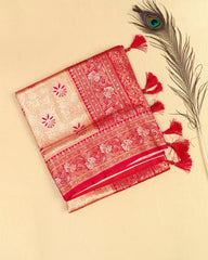 SC4578 - Tissue Silk Saree With Meena Butta