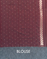SC3018 - Linen Copper And Silver Butta With Stone