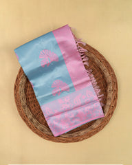 SC3664 - Tissue Silver Zari Meena Butta