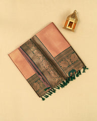 SC4128 - Tissue Saree With Copper Zari All Over Body