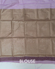 SC3026 - Linen Zari Lines Coffee Butta