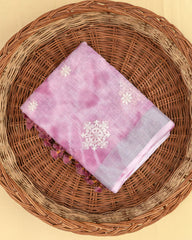 SC4576 - LINEN COTTON WITH EMBROIDERY AND SPARKLING STONE