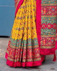 SC5872 - BANDHINI SAREE WITH MIRROR STONE
