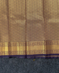 SC3473 - Silk Saree With Zari Checked And Gold Border