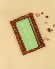 SC4038 - Litchi Silk With Embose And Zari Work