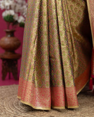 SC3538 - Tissue Gold Meena Butta Saree