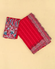 SC3359 - Chiffon Georgette With Sarowski And Seperate Blouse Work