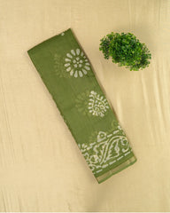 SC1519 - Tussar Silk Saree With Bandhani Print