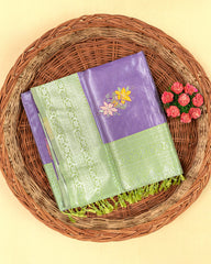 SC2841 - Tissue Silver Zari Meena Butta