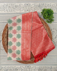 SC3877 - Linen with Pochampalli Design
