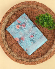 SC3947 - Linen Digital Print With Embroidery All Over Body