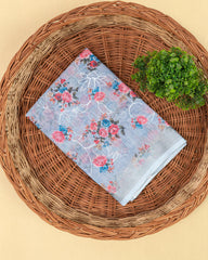 SC3947 - Linen Digital Print With Embroidery All Over Body